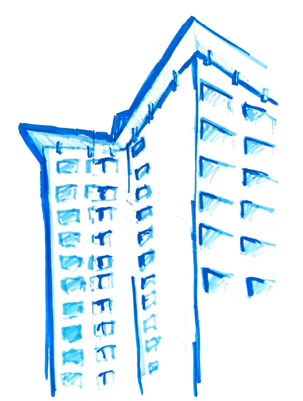 2 Rue de la Doller | Croquis de la Tour au 2 Rue de la Doller, Mars 2026