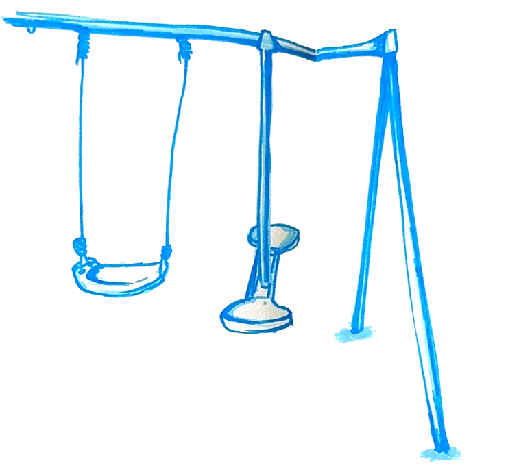 Balançoire | Croquis d'une balançoire, mars 2026