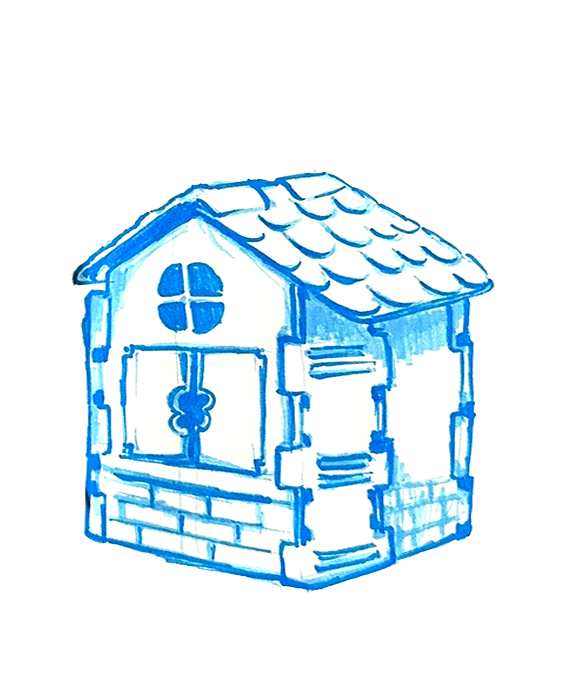 Cabane pour enfants | Croquis d'une cabane pour enfants, mars 2026