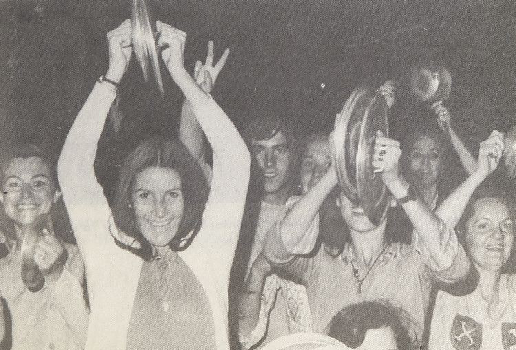 Cacerolazo | Manifestación de jóvenes opositoras del gobierno de Salvador Allende, 1971