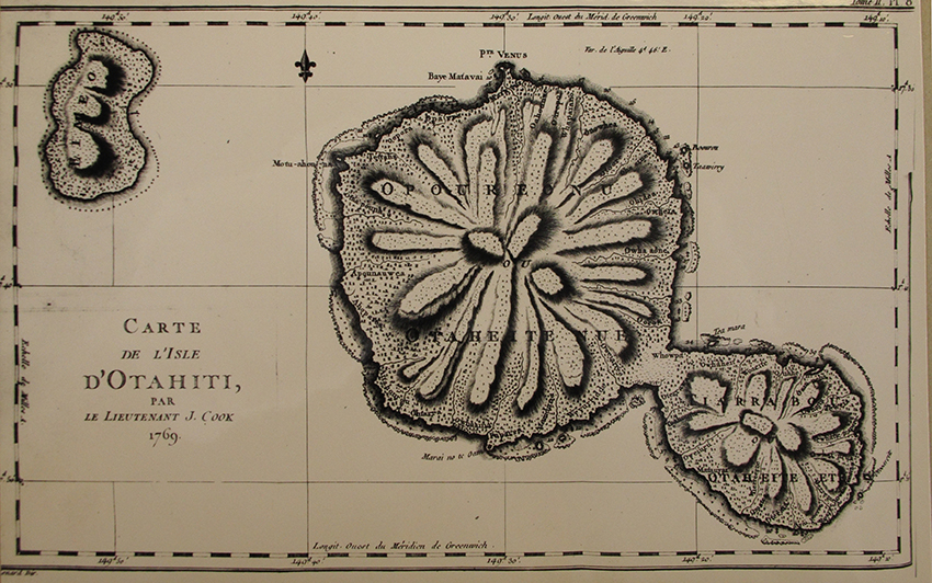 Carte d’Otahiti | Lieutenant J.Cook, Carte de l'Isle d'Otahiti, 1769