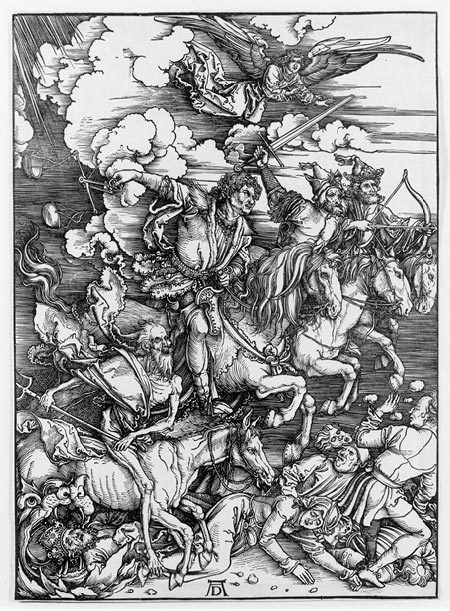 Chasse sauvage | Albrecht Dürer, Die apokalyptischen Reiter, 1498