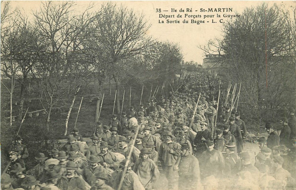 Départ des forçats pour la guyanne | carte postale