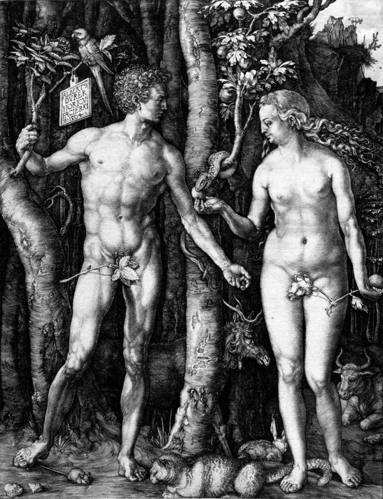 Eve & Adam 3 | Adam et Ève,
Albrecht Dürer,
gravure sur cuivre