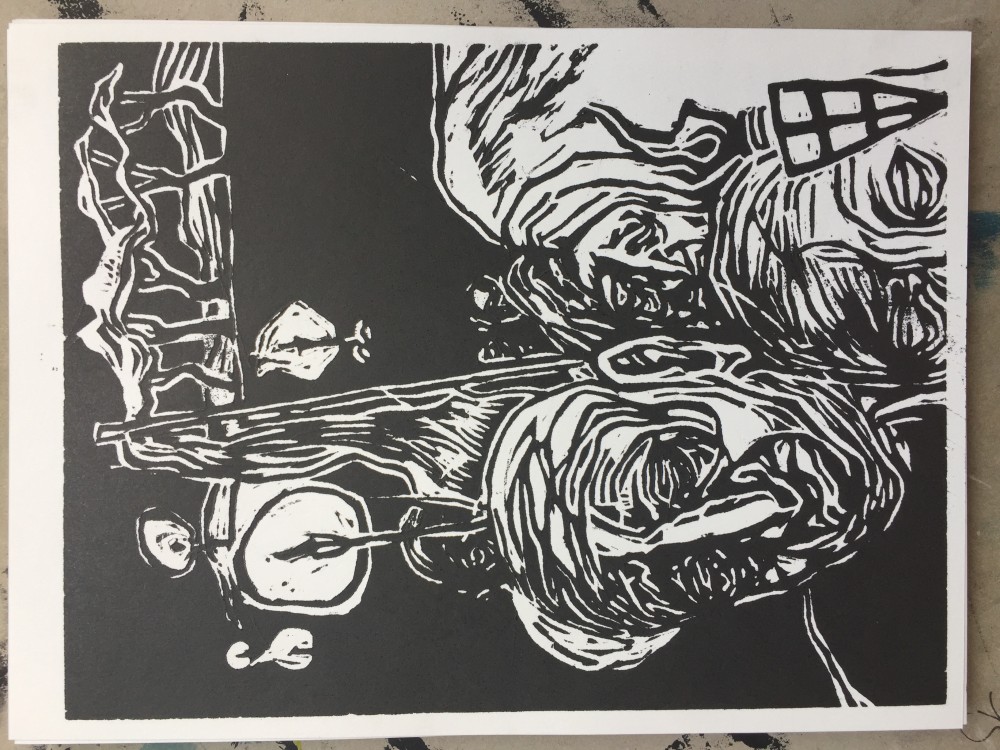 Gravure de "procession de nuit" - "prosesion noz" | 