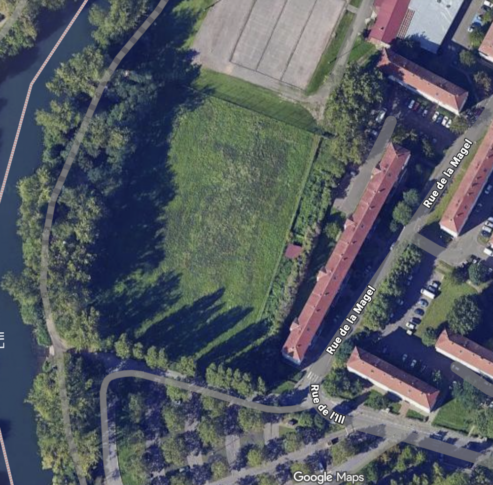 Image satellite du terrain de travail Terres nouvelles | 