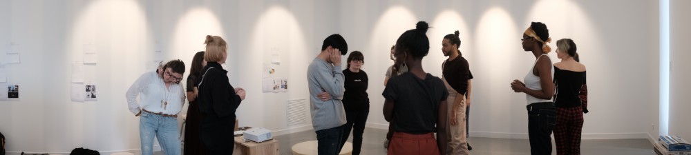 Invitation Meriem Chabani @ LA BOX _ENSA Bourges, 2018 | https://www.ensa-bourges.fr/index.php/fr/la-box/2016-2017/la-box-programmation-archives/346-box-programmation-2019-2020/7113-new-south-meriem-chabani-maya-nemeta
(photo du Workshop, avec Anthony Bijou, Charlotte Chicot, Mateo Calderon, Tifaine Coignoux, Iona Colombani, Maeline Li, Kyo Kim, Margot Marechal, Laetitia Musaniwabo, Clara Noseda, Laetitia-Adriana Colonna de Leca, Justine Villermet, Elise Voët., étudiant.e.s de l'ENSA _Bourges)