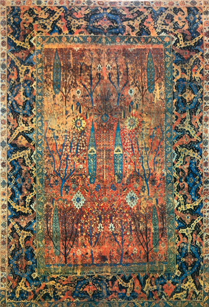 Jardin (tapis) | Tapis à décor d'arbres
539 X 525 cm
Museum of Art, Philadelphia