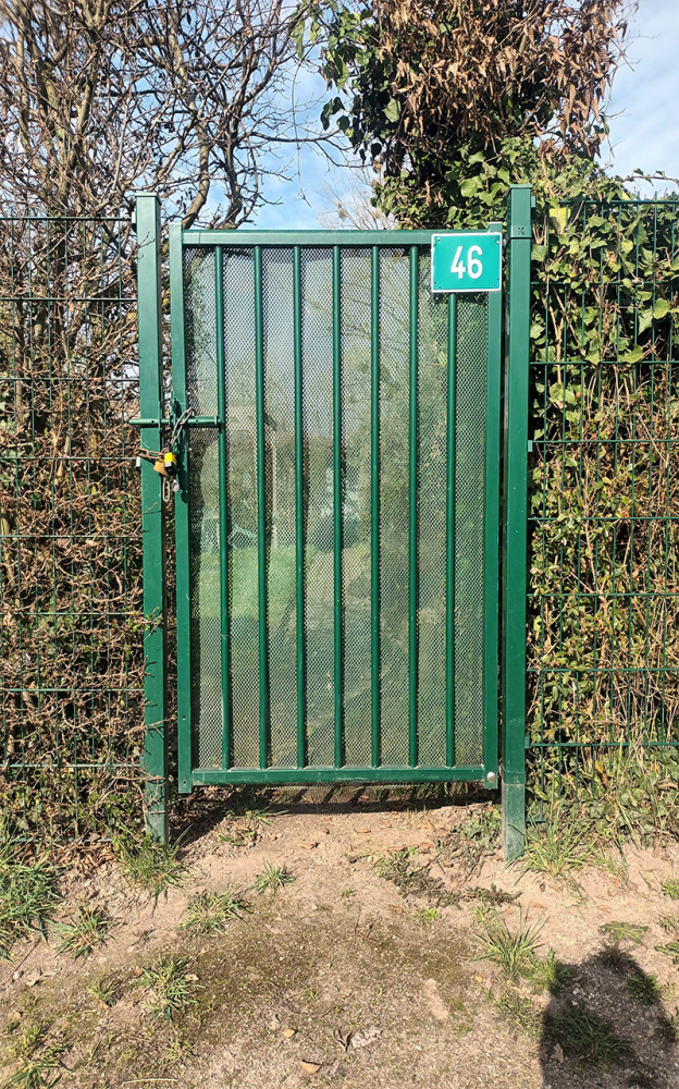 Portail n°46 | Photographie du portail 46 dans les jardins familiaux, Mardi 10 mars 2026