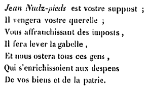 Jean nu-pieds | A. Floquet, Manifeste de Jean nu-pieds, in Histoire du parlement de Normandie, vol.4, p. 588 