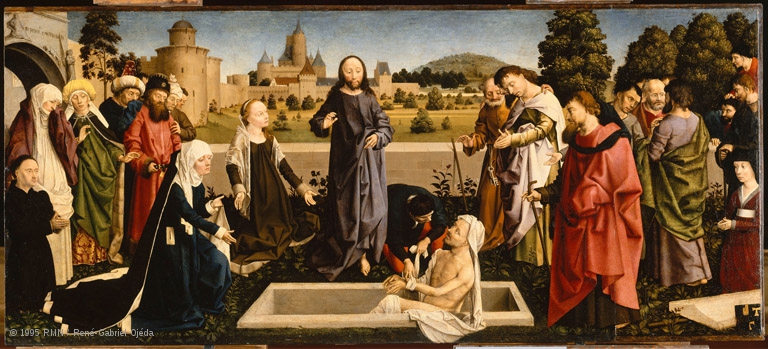 Lazare, sors ! | Colin d'Amiens, Résurrection de Lazare, 78 × 141 cm, 1650