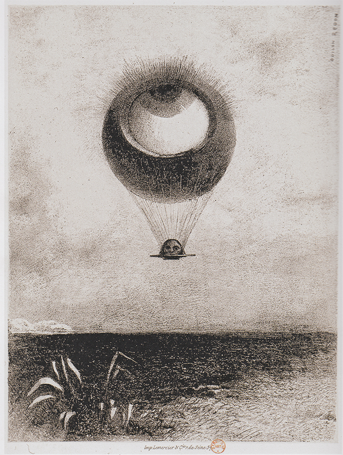 L’oeil comme un ballon bizarre | A Edgar Poe, planche I &quot;L'oeil comme un ballon bizarre se dirige vers l'infini&quot;, 1882