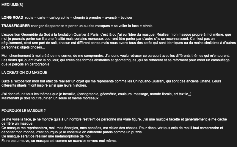 Masque | Margot Maréchal