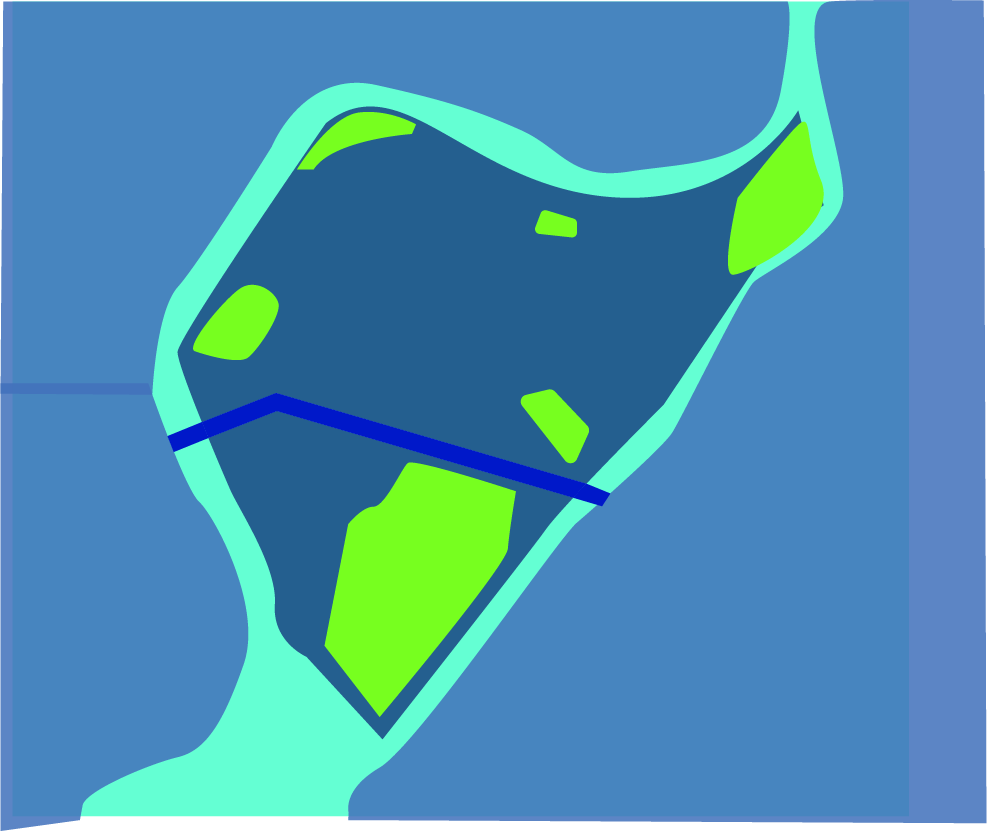 Plan de La cité de l'Ill, une véritable île | 