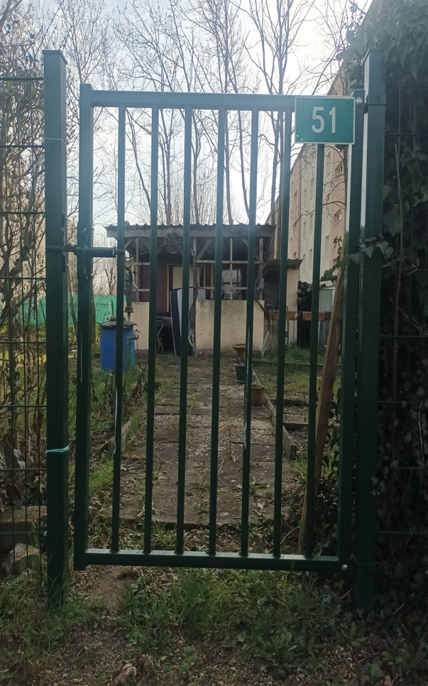 Portail n°51 | Photographie du portail 46 dans les jardins familiaux, Mardi 10 mars 2026