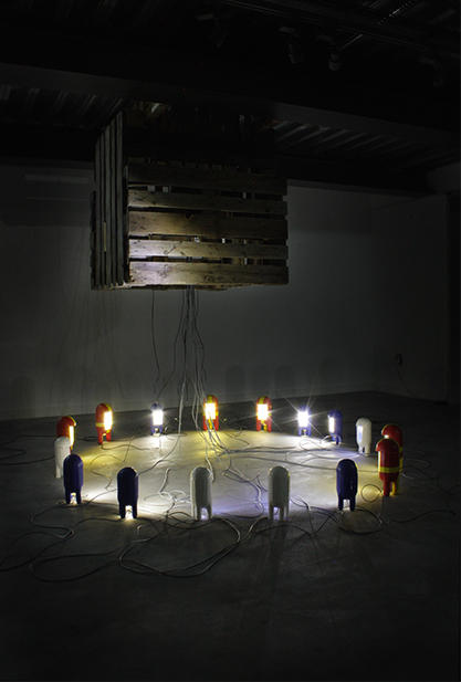 Prière | Vincent Chevillon, «Siehe! ich bin in Sünd empfangen, Sünde wurden ja begangen, Da, wo ich erzeuget ward.», 3 × 10 × 10 m, 2015