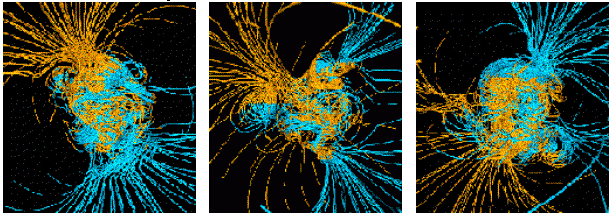 Schéma de tendance d'inversion des pôles magnétiques terrestres | 