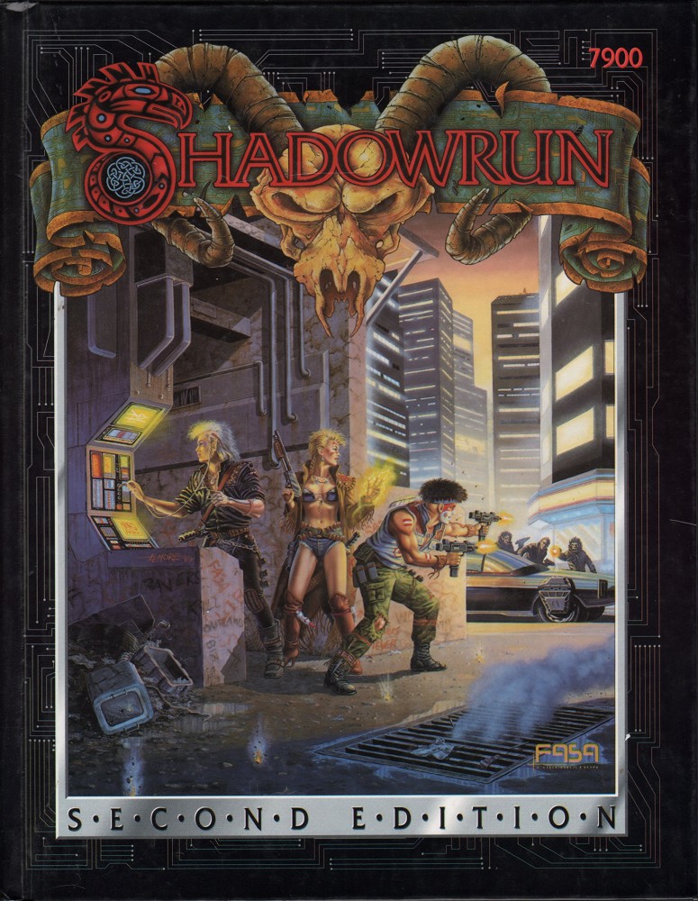 Shadowrun | Couverture de la 2nd édition du jeux de rôle Shadowrun
