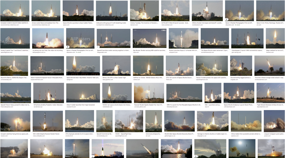 Space Shuttle | Capture d'écran d'une recherche google pour &quot; Space Shuttle&quot;