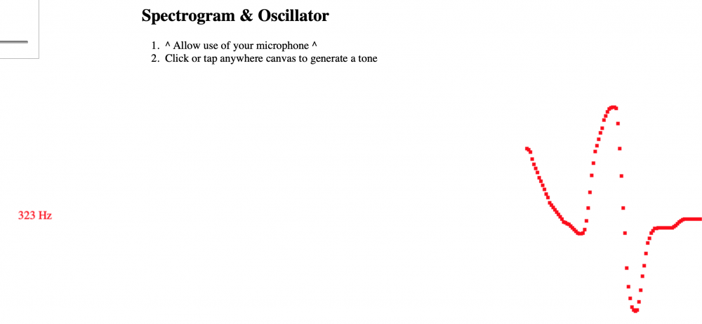 Spectogram oscillator | https://borismus.github.io/spectrogram/