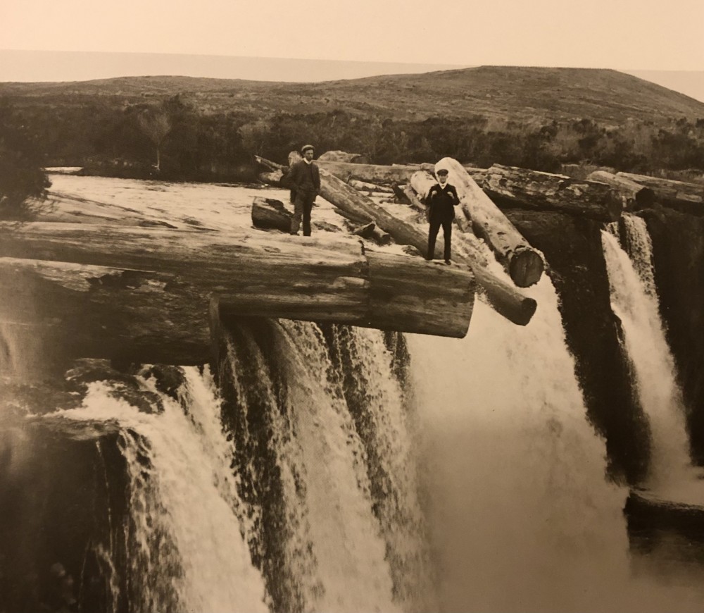 Taking a risk | J.Garret and Johnson, Wairua Falls