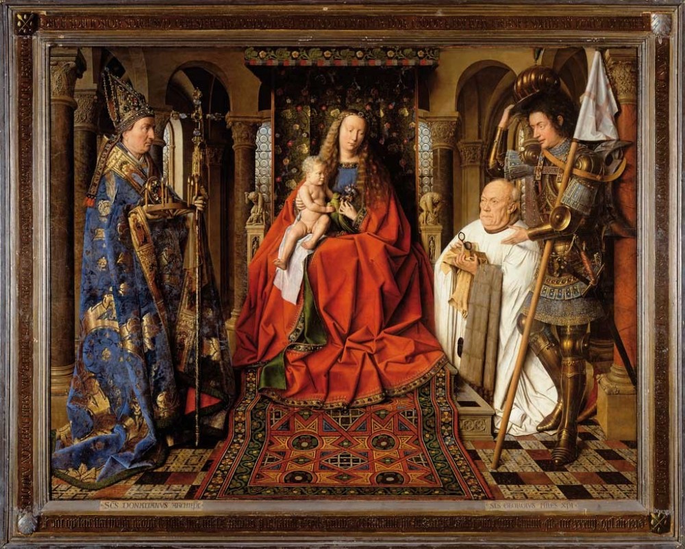 The Virgin and Child with Canon van der Paele | Virgin and Child with Canon van der Paele
Jan van Eyck
oil on panel
124.5 x 160 cm