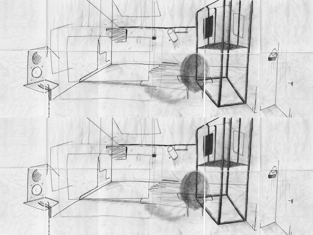 Traceuse | Croquis réalisé par Ambre Charpagne, étudiante de l'ENSA Bourges.