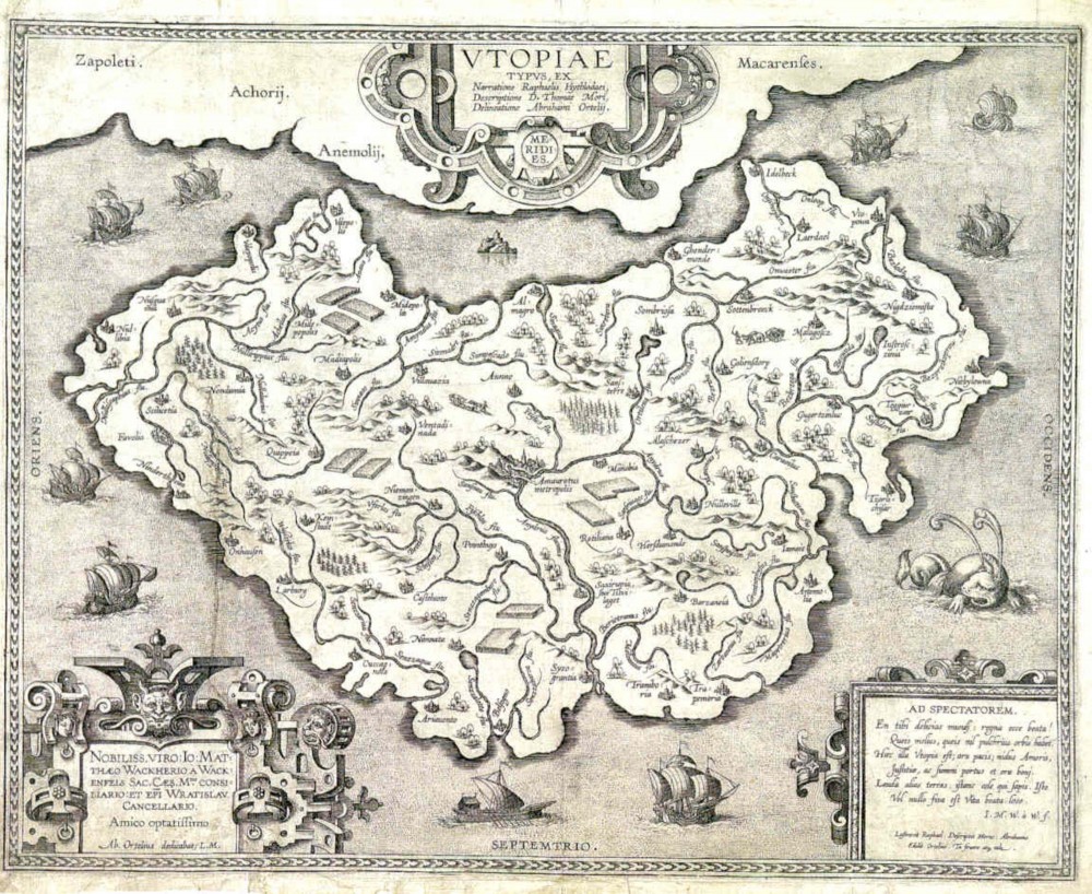 Map of utopia | Map of utopia
Abraham Ortelius (1527–1598)
380 x 475 mm
