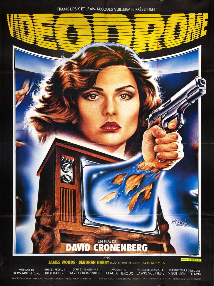 Videodrome, 1983, Cronenberg | Trailer : https://www.youtube.com/watch?v=Q6S1FXXp_Uo