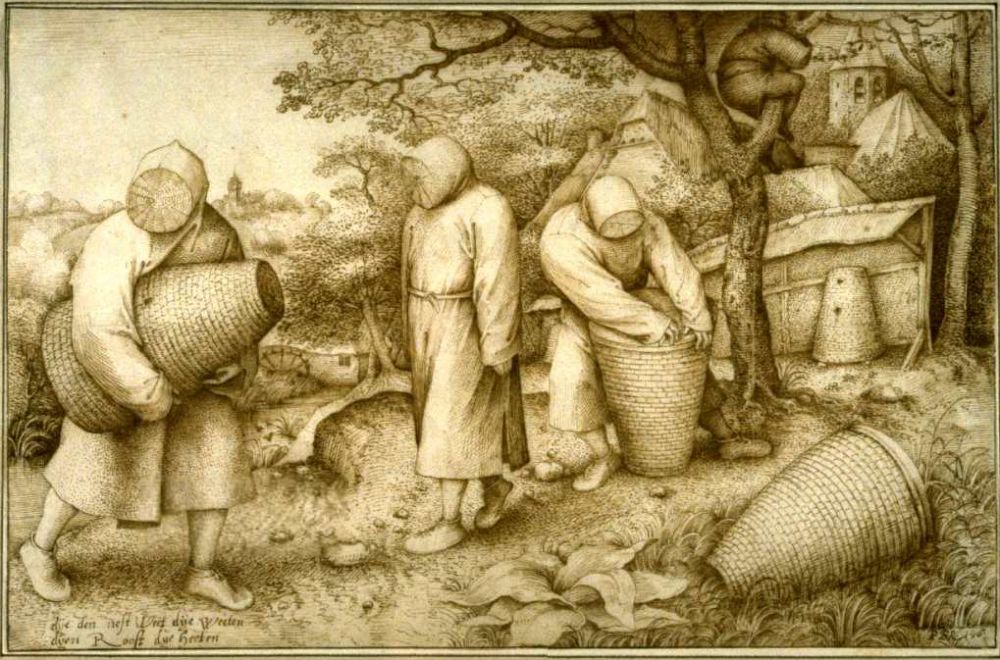Apiculteurs | Bruegel l'ancien, 30,9 × 20,3 cm, 1568, bréda