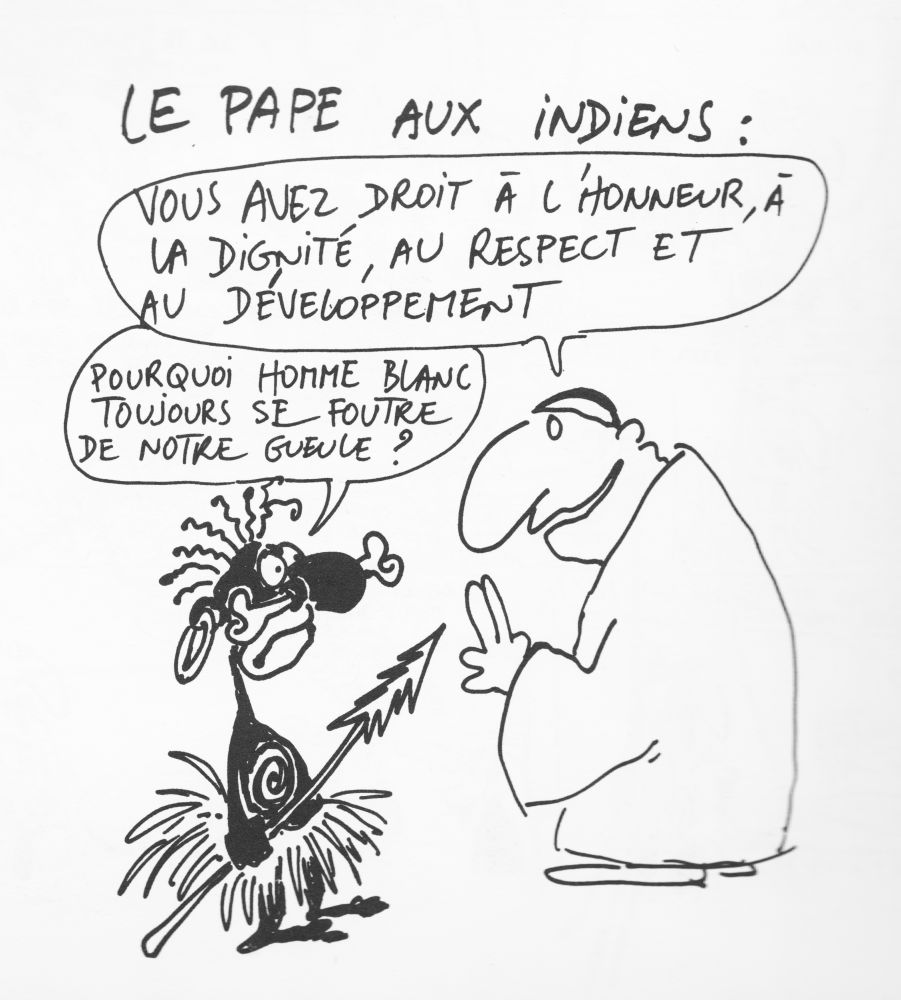 Back wash | Reiser, Le pape aux indiens, 1984