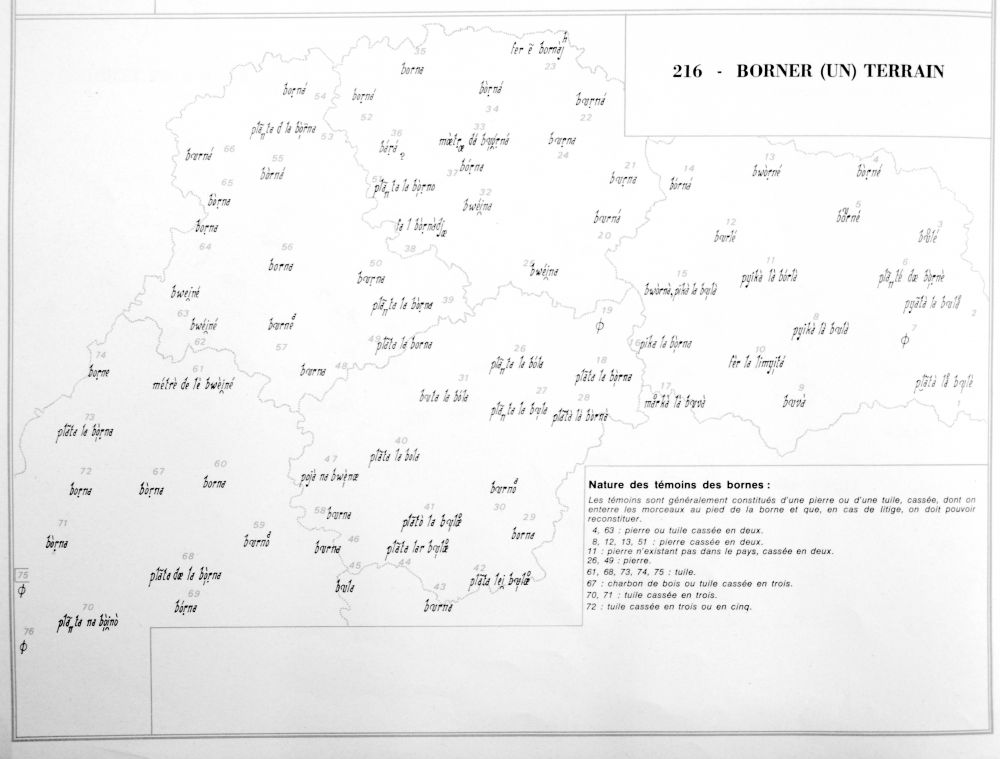 Borner un terrain | Henri Bourcelot, Atlas linguistique et ethnographique de la Champagne et de la Brie, 1978