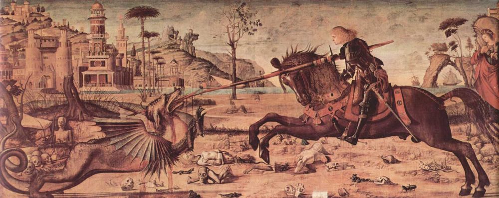 Capitalism, anthropocene and … | Vittore Carpaccio,  Saint Georges et le Dragon, 141 × 360 cm, 1502