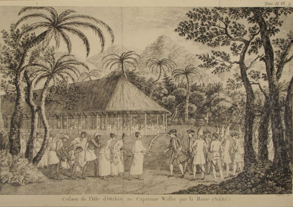 Cession de l’Île d’Otahiti | En cours d'identification, Cession de l'Île d'Otahiti au capitaine Wallis par la reine Obéréa, 176