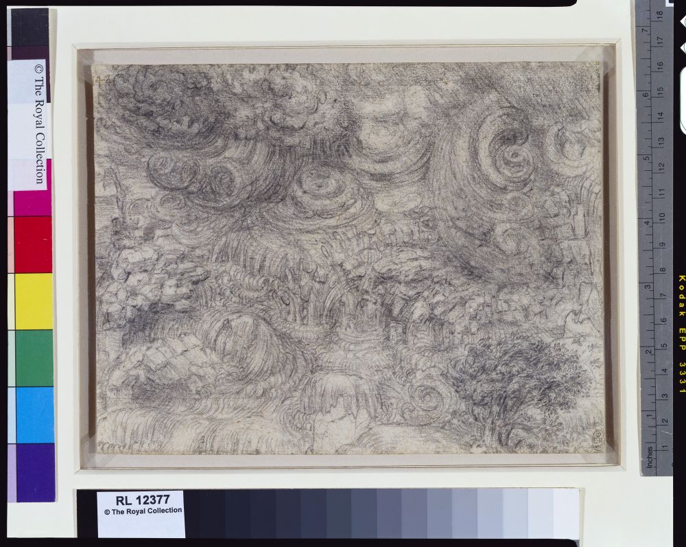Deluge | Léonard de Vinci, A deluge, 16 × 23, 1517