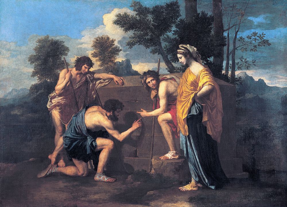 Et in arcadia ego | Nicolas Poussin, Et in arcadia ego, 85 × 121 cm, 1640, Louvre