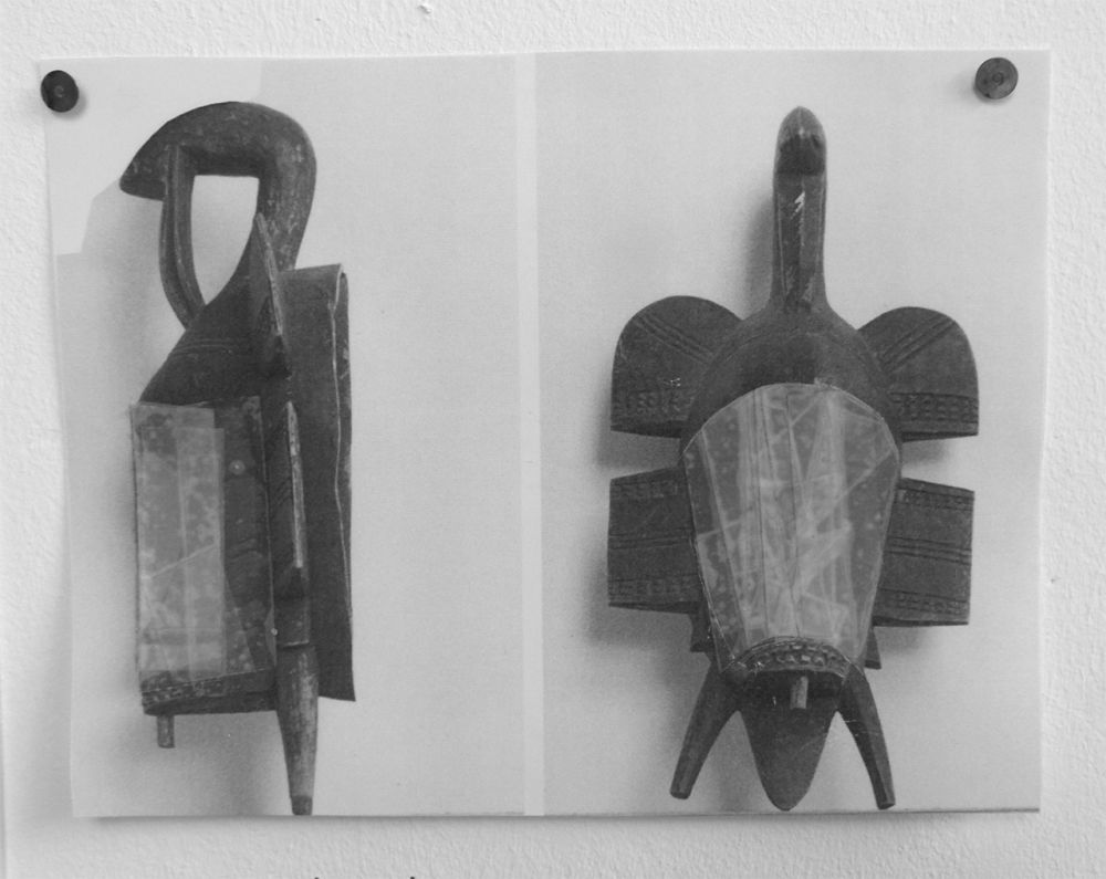 Masque blanc | Vincent Chevillon, Masque blanc (Scrimshaws), 21 × 29,7 cm, 2015