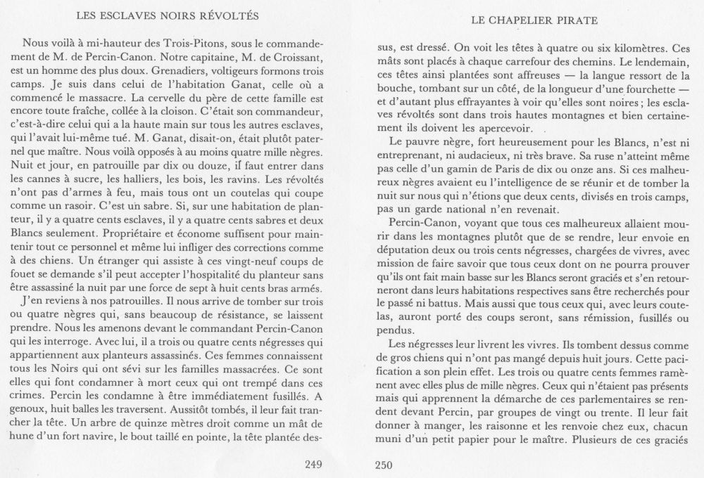 Repression | Jacques-Aimé Péray, Le chapelier pirate, Editions Seghers, 1991, 1823