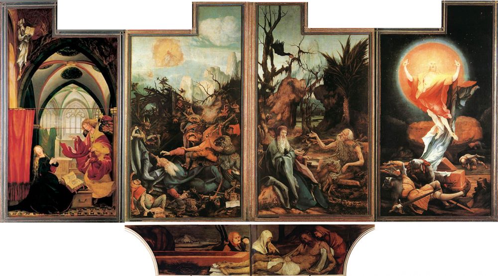 Retable d’Issenheim | Matthias Grünewald, Retable d'Issenheim (Nouvelle composition), 1512, musée unterlinden