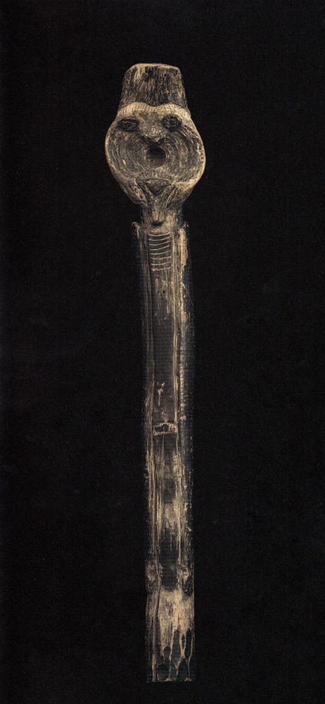 Sceptre | Anonyme, Bois sculpté, 177 × 35,3 × 34,5 cm, 1890