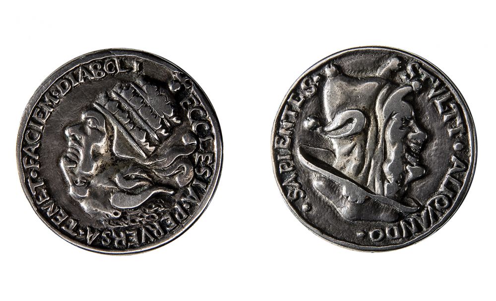 Tête double pape-diable, | Tête double pape-diable, 1543